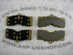 Bremsklötze Vorne + Hinten - Brakepads Front + Rear   Corvette C2+C3  65-82